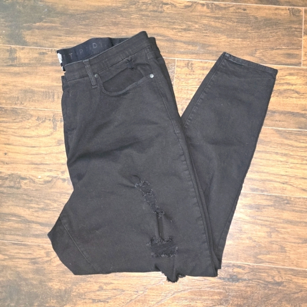 Torrid | Sky High Skinny Premium Stretch Distressed Jeans 24T